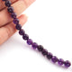 1 Strands Amethyst  Faceted  Ball Beads-  Round Shape Beads 7mm 8.5 inches BR629