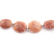 1 Strand Peach Moon Stone  Briolettes - Coin shape Beads -14mmx18mm- 9 Inches BR692