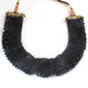 Black Hydro Beaded Necklace AAA Quality Gemstone Necklace Black Mat Necklace -2mm-3mm- 8 Inches - SPB0068 - Tucson Beads