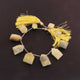 1 Strand  Yellow Opal Briolettes - Pentagon Shape Faceted Beads -14mmx9mm-22mmx14mm 7 inch BR2658 - Tucson Beads