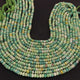 1 Long Strand Green Opal Smooth Rondelles - Green Opal Roundel Beads 6mm 13.5 Inches BR0225 - Tucson Beads