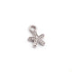 1 Pc Pave Diamond Star Charm Pendant Over 925 Sterling Silver - Star Pendant 11mmx8mm Pdc236