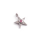 1 PC Antique Finish Pave Diamond Star Pendant with Multi Stone -  925 Sterling Silver Star Diamond Pendant- 9mmx12mm PDC1343