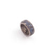 1 Pc Three Step Blue Sapphire 925 Sterling Silver Hole Rondelles Beads - 10mm PDC1258