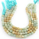 1 Strand Amazonite Faceted Cube Briolettes - Box Shape Beads 5mm-7mm 8 Inch BR797