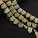 1 Strand  Yellow Opal Briolettes - Pentagon Shape Faceted Beads -14mmx14mm-27mmx16mm 9 inch BR03399 - Tucson Beads