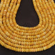 1 Strand Amazing Shaded  Yellow Opal Smooth Rondelles  Beads- Shaded Yellow Opal gemstone Beads- 6mm-13 Inches BR03405 - Tucson Beads