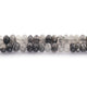 1 Long Strand Black Rutile Faceted Rondelles - Gemstone Rondelles 7mm 14 Inches BR785