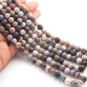 1 Strand Lavender Opal Faceted Ball Beads- Round Shape Ball - 8mmx9mm 14 Inches BR774