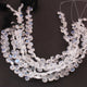 1 strand White Rainbow Moonstone Faceted Briolettes - Heart Shape  6mm-9mm-10 inches BR1027