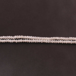 1 Strands  White Rainbow Moonstone Faceted Briolettes - Round Shape  5mm-13 inches BR1027