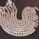 1 Strands AAA Quality Silverite Chalcedony Faceted Rondelles - Round ball Beads 8mm 8 Inches BR1030