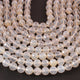 1 Strands AAA Quality Silverite Chalcedony Faceted Rondelles - Round ball Beads 8mm 8 Inches BR1030