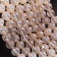 1 Strands AAA Quality Silverite Chalcedony Faceted Rondelles - Round ball Beads 8mm 8 Inches BR1030