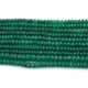 1  Long Strand Green Onyx Faceted Rondells -Round  Shape  Rondells 6mm-7mm-8 Inches BR0823 - Tucson Beads