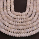 1 Strand White Rainbow Moonstone Faceted Rondelles -Roundel Beads 9mm 10.5 Inches BR753