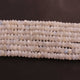 1 Strand White Rainbow Moonstone Faceted Rondelles -Roundel Beads 9mm 10.5 Inches BR753