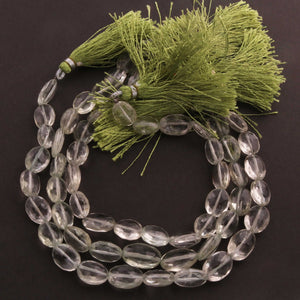 1 Strand Excellent Quality Green Amethyst Briolettes-Oval Shape Briolettes - 10mmx7mm-15mmx9mm - 10 Inches- BR754