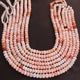 1 Long Strand Pink Opal Faceted Rondelles - Roundel Beads 6mm-7mm 13 Inches BR718