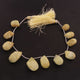 1  Long Strand Yellow Opal Faceted Briolettes -Fancy Shape Briolettes- 16mmx11mm-24mmx14mm- 9 -Inches BR1660 - Tucson Beads