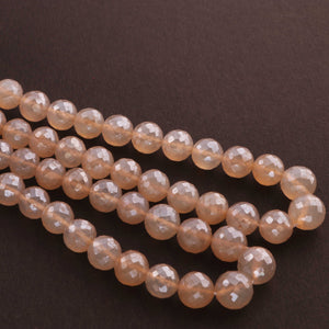 1 Strand White Silverite Faceted Ball Beads  - Gemstone balls Beads 6mm-9mm 16 Inches BR727