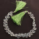 1 Strand Prehnite Faceted Briolettes - Heart Shape Briolettes  6mm-7mm -8 Inches BR721