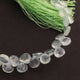 1 Strand Prehnite Faceted Briolettes - Heart Shape Briolettes  6mm-7mm -8 Inches BR721