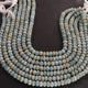 1 Long Strand Amazonite Faceted Rondelles 9mm  15 Inches BR715