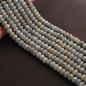 1 Long Strand Amazonite Faceted Rondelles 9mm  15 Inches BR715