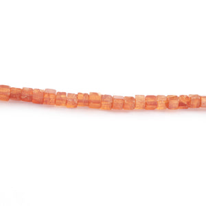 1 Strand  Sunstone  Faceted Cube Briolettes - Box shape Beads -5mm -16 Inches BR719