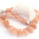 1 Strand Peach Moonstone Fancy Briolettes - Fancy Shape Beads 11mmX9mm-18mmx12mm 9 Inch BR741