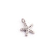 1 Pc Pave Diamond Star Charm Over 925 Sterling Silver Single Bail Pendant - Star Pendant 9mmx6mm Pdc1099