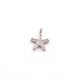 1 Pc Pave Diamond Star Charm Over 925 Sterling Silver Single Bail Pendant - Star Pendant 9mmx6mm Pdc1099