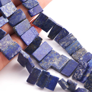 1 Strand  Sodalite Faceted Briolettes - Rectangle Shape Briolettes -10mmx6mm-19mmx9mm - 8 Inches BR1196