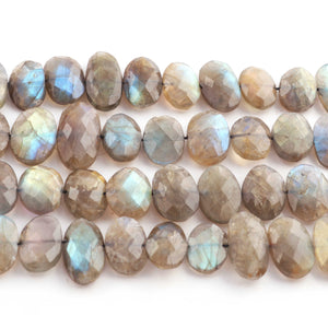 1 Strand  Labradorite Faceted Briolettes -Oval Shape  Briolettes - 13mmx10mm- 20mmx11mm-10 Inches BR01485