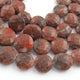 1 Strand Unakite Faceted Coin Shape Beads- Unakite Coin Briolettes 16mm-21mm 9 Inches BR02497 - Tucson Beads