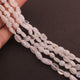 1 Strand White Rainbow Moonstone Smooth Briolettes  -Oval Shape Briolettes  5mmx5mm - 13mmx5mm- 13 Inches BR1385