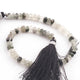 1  Strand Black Rutile Faceted Rondelles -Semi Precious GemStone  Rondelles Beads 4mm-6mm- 8 Inches BR01868