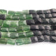 1 Strands Seraphinite Faceted Rectangle Briolettes - Chicklet Beads 9mmx7mm-12mmx7mm 8 Inch BR868