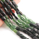 1 Strands Seraphinite Faceted Rectangle Briolettes - Chicklet Beads 9mmx7mm-12mmx7mm 8 Inch BR868