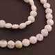 1  Strand White Moonstone Smooth   Briolettes -Coin Shape  Briolettes  7mm-8mm-8 Inches BR815