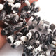 1 Strand Zebra Jasper Stone Faceted Pear Shape Briolettes - Zebra Jasper Pear Shape Beads 17mmxmm-16mmx7mm 7 Inches BR1083