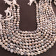 1 Long Strand Shaded Grey Silverite Faceted Briolettes - Heart Shape Beads - 8mm-9mm 15 Inches BR838