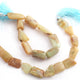 1 Strand Milky Aquamarine Smooth Briolettes - Center Drill Tumble Beads 15mmx13mm-25mmx12mm 8 Inches br839