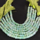 1 Strand Green Opal Smooth Cube Briolettes - Box Shape Gemstone Beads 5mm-7mm- 8 Inches BR03386 - Tucson Beads