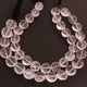 1  Strand Crystal Quartz Faceted   Briolettes -Coin Shape  Briolettes  8mmx12mm-8 Inches BR803