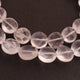 1  Strand Crystal Quartz Faceted   Briolettes -Coin Shape  Briolettes  8mmx12mm-8 Inches BR803