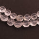 1  Strand Crystal Quartz Faceted   Briolettes -Coin Shape  Briolettes  8mmx12mm-8 Inches BR803