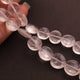 1  Strand Crystal Quartz Faceted   Briolettes -Coin Shape  Briolettes  8mmx12mm-8 Inches BR803