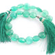 1  Strand Green Onyx Faceted   Briolettes -Coin Shape  Briolettes  10mm-8 Inches BR808